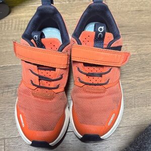 On Running Kids' Bright Orange Sneakers